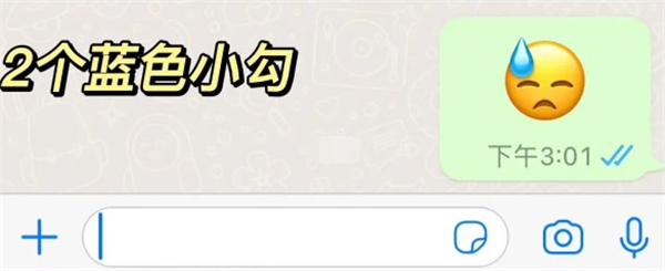 whatsapp一个勾和两个勾的区别是什么